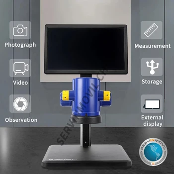 MECÂNICO de Microscópio MC10B-B5 de Vídeo All-In-One Com Display de Telefone do PWB Peças de Montagem de Vídeo Detectar Transformação E Reparação de Plataforma