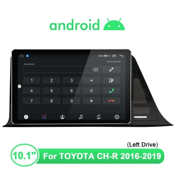 Joying de 10,1 Polegadas Central Multimídia 1 din Para 2016-2019 Toyota CH-R Android GPS do Carro do Rádio-Unidade Autoradio Bluetooth SWC DVR