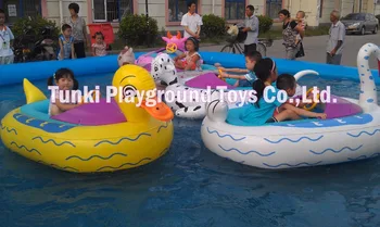 fábrica venda inflável crianças pára-choques passeio de barco